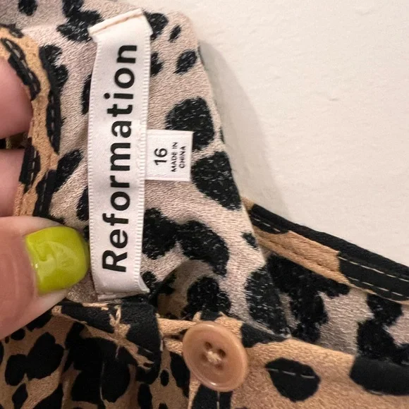 Reformation port dress es in blitz - Picture 4 of 4